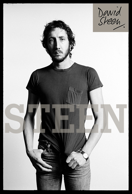 an exclusive limited edition photograph of pete townshend of the rock band the who by british photographer david steen