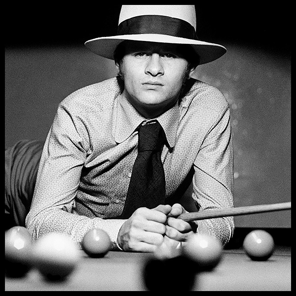 an exclusive limited edition black and white photograph of the snooker legend alex hurricane higgins captured by british photographer david steen