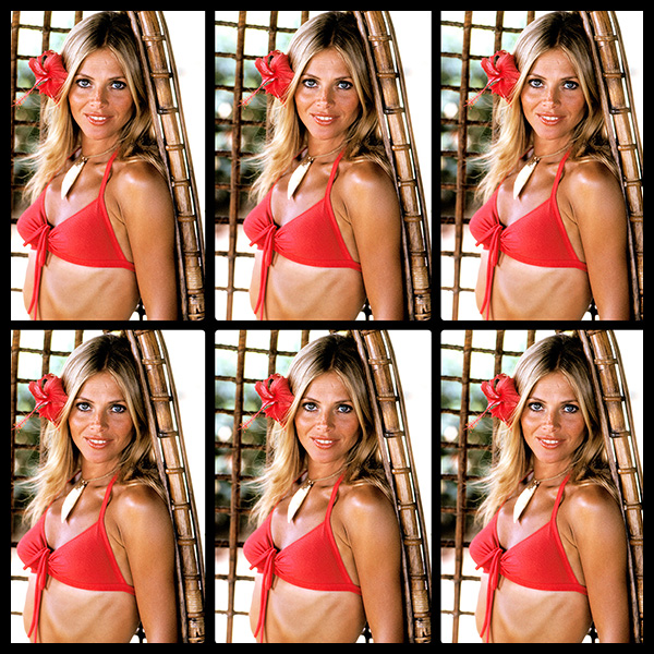 an exclusive portriat of the swedish actress britt ekland wearing a bikini in bangkok by british photographer david steen