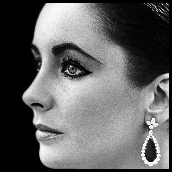 an exclusive limited edition black and white photograph of elizabeth taylor by british photographer david steen