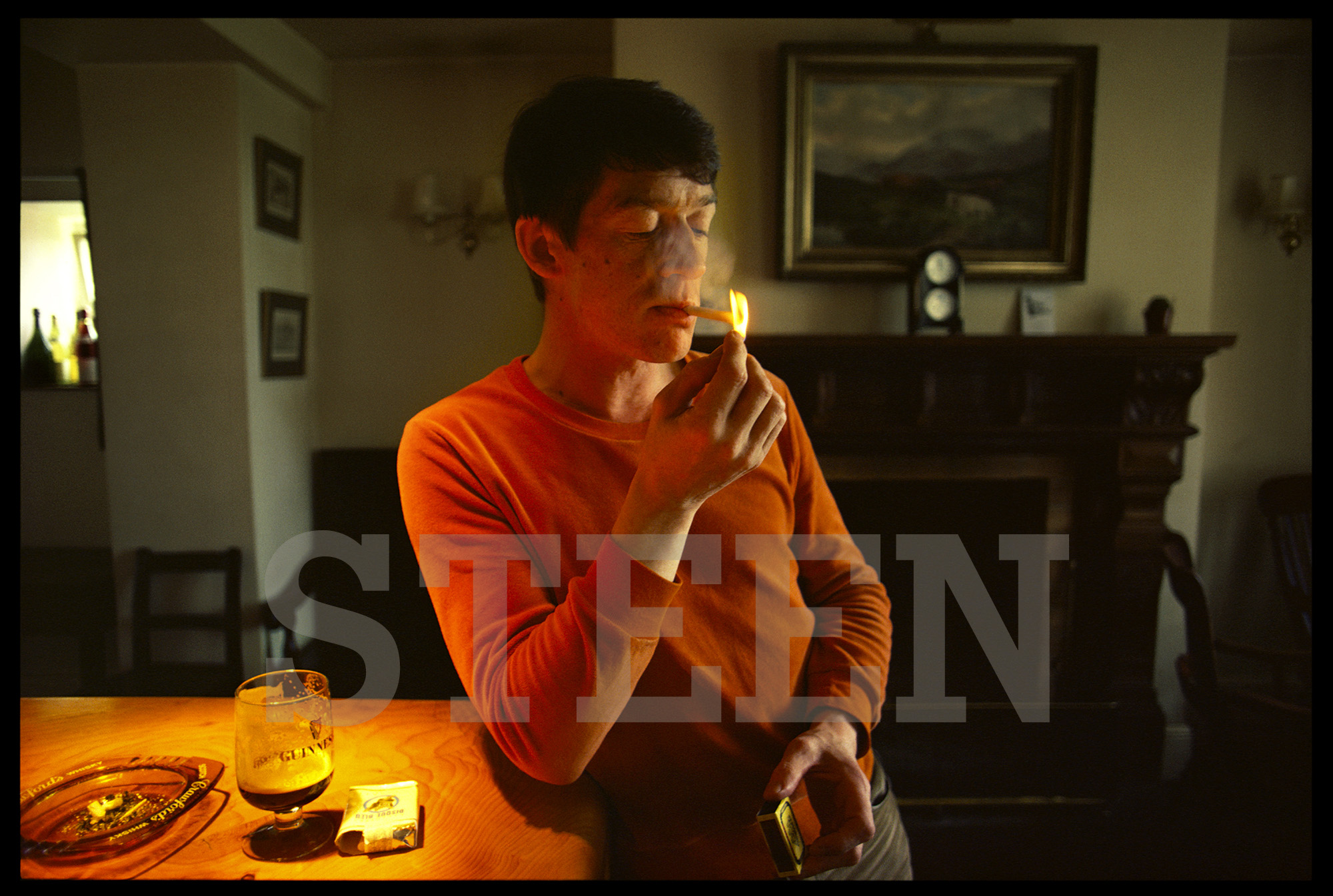 an exclusive portrait of the british actor john hurt captured in oxfordshire in 1980 by british photographer david steen