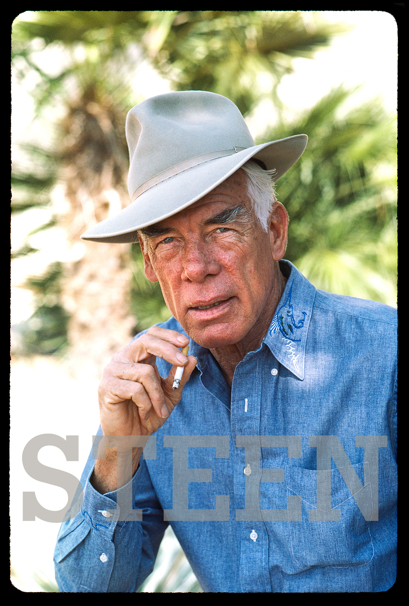 an exclusive limited edition colour photograph of lee marvin by photographer david steen