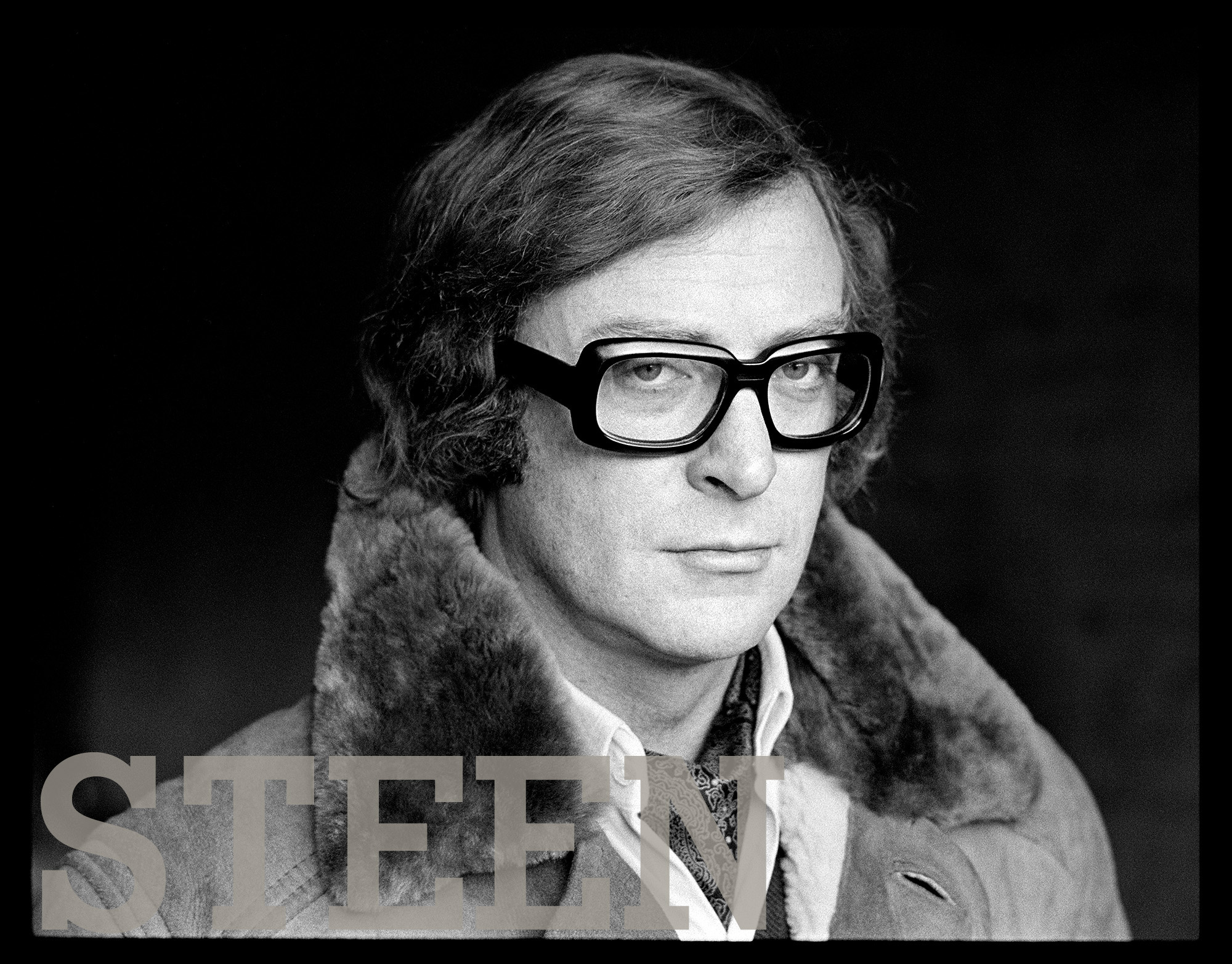 an exclusive portrait photograph of british actor michael caine by photographer david steen