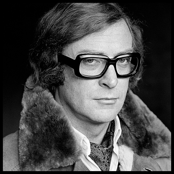 an exclusive portrait photograph of british actor michael caine by photographer david steen