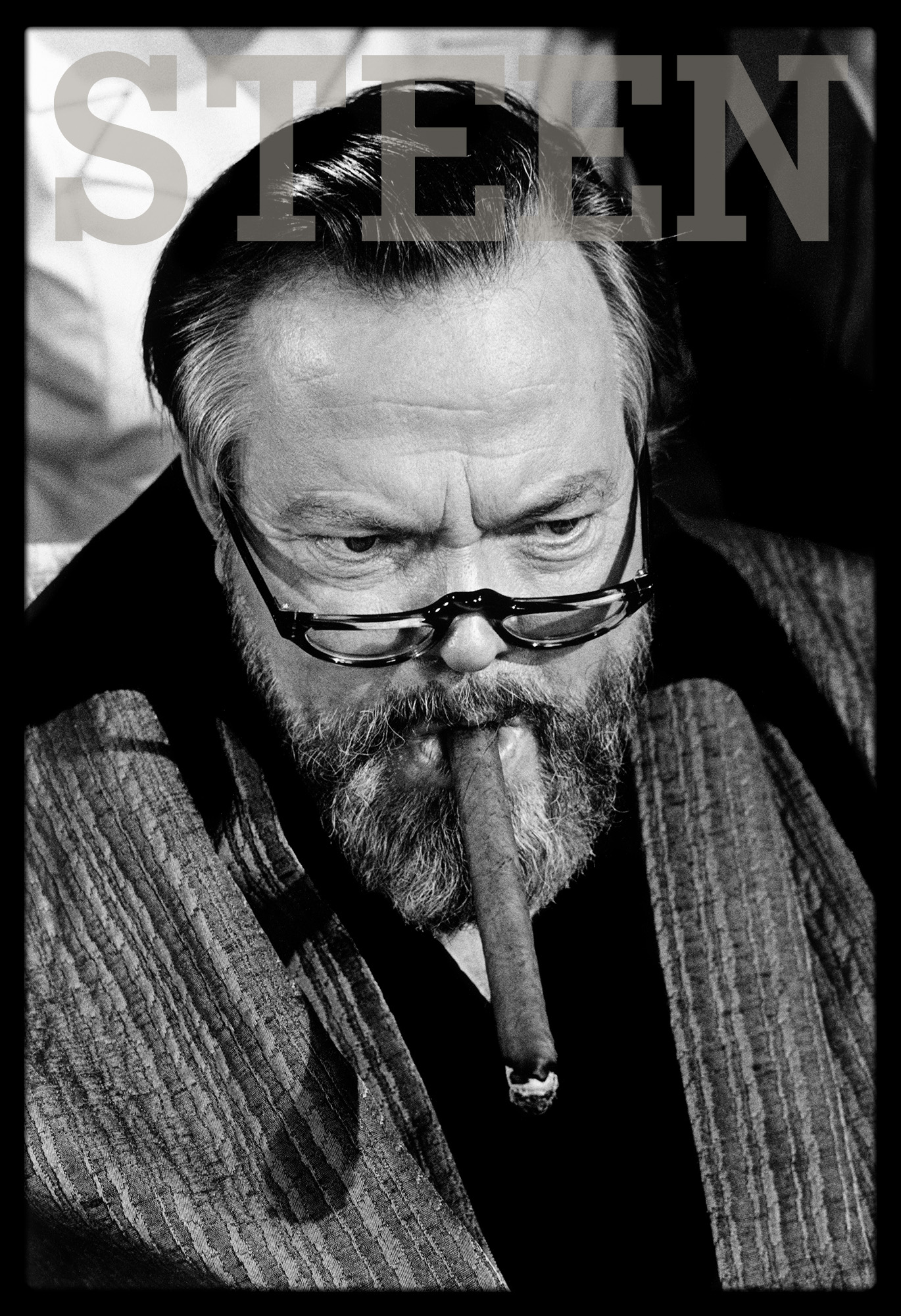 An exclusive limited edition photograph of Orson Welles by British photographer David Steen.