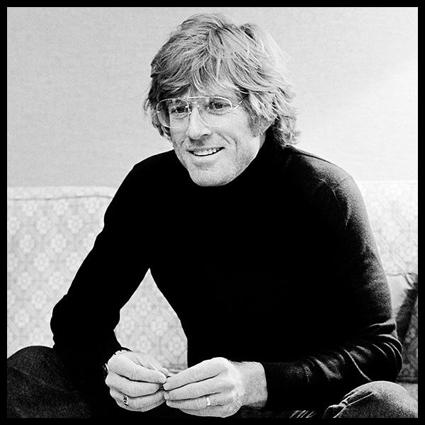 an exclusive limited edition black and white photograph of the american actor robert redford captured by british photographer david steen